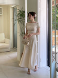 Miereu Summer Satin Banding Skirt