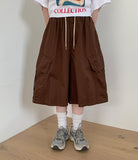 [unisex] Platney Cotton Cargo Bermuda Pants