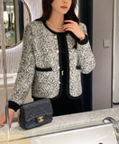 Cove Color Matching Wing Knit Jacket Cardigan
