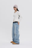 SQUARE NECK RIBBED TOP