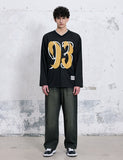 93 V-Neck Mesh Jersey Long Sleeve