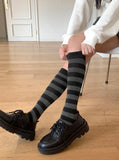 Clop Vintage Striped Long Socks Half Stockings