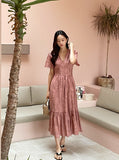 Kotia flower shirring one piece