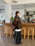 [unisex] Nehiko two-way work hood zip-up jumper