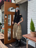Fold Pocket Pigment Cargo Bermuda Pants