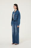 Flower Denim Pants