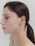 [Premium Plating] H Edition AB(W) Core Wave Ear Cuff