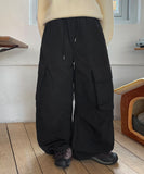 [unisex] Lentico Banding String Padding Wide Cargo Pants