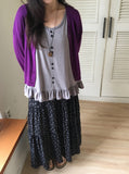 Honil Flower Shirring Banding Long Skirt