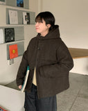 [unisex] Myumin Wool Quilted Pocket Hood Coat - Wool 60