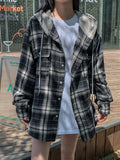 Wake Check Hooded Shirt