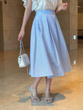 Btel Seersucker Stripe Banding Skirt