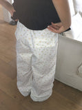 Lijet Flower String Pintuck Wide Pants