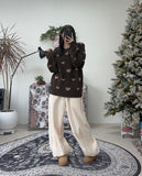 Lucien Angora Heart Knit