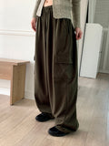 [UNISEX] Deeps Cargo Long Wide Training Pants