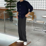 Dev one tuck semi-wide banding slacks