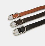 Vintage buckle leather belt