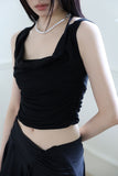 pearl heart loop necklace