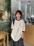 [unisex] Binnimo Pocket Ringer Over Short Sleeve Tee