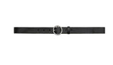 Circle leather belt