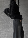 Heart Buckle Two Way Shoulder Bag