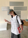 Marty Lettering Over Short Sleeve Tee