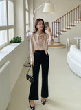 Wadia Boucle Semi Bootcut Slacks
