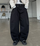 Wellow D-ring cotton balloon pants