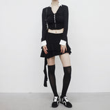 Hoaen Unbal Tiered Skirt