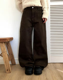 Tenor Wide-Fit Cotton Long Pants