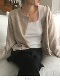 Knots Wrap Button Knit Cardigan