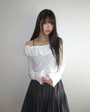 Laha Frill Off-Shoulder T-Shirt