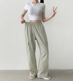 Cargo ver Rustle Cooling Banding Long Wide Pants