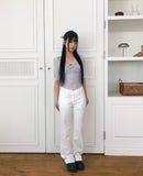 Half-cut Bootcut Pants