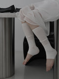 See-through long leg warmers