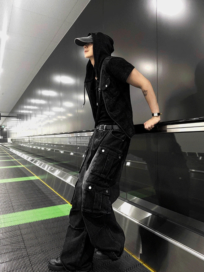 【COSYHARU】Micro Brush Cool Denim Pants COSYHARU (コシハル) - マイクロブラシクールデニムパンツ