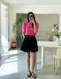 Vienna Lettering Puff Short Sleeve T-Shirt