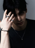[LAN ARCHIVE] Black Leather Hook Bracelet