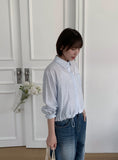 Mesho String Check Crop Shirt