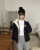 Ohen Color Matching Collar Field Jacket