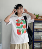 Ogen Tomato Printing Over Short Sleeve Tee