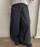 Otelli Belt Raw Denim Balloon Pants