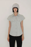 EMBO CAP SLEEVE SHIRT