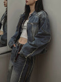 Lundy Dekki Biker Denim Jacket