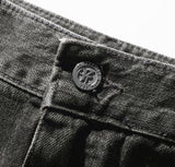 Ware Washed Denim Pants Deep Gray