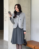 Rutel Wool Two-Button Handmade Short Jacket