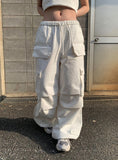 Fergie Cargo String Wide Pintuck Pants