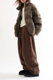 Mink pintuck balloon jogger sweatpants