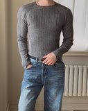 Sailon Ribbed Raglan Muscle Fit Knit
