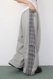 CHECK BLOCK SWEATPANTS